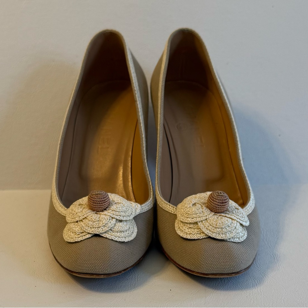 Chanel Camellia Beige Women's Shoes